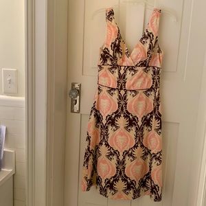 Size 4 pink and brown dress